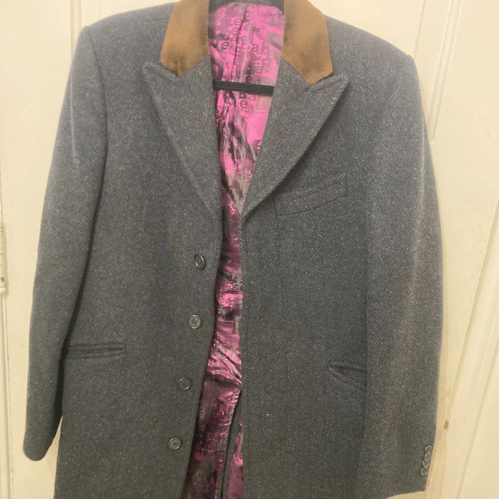 Ted Baker Charcoal Wool Coat